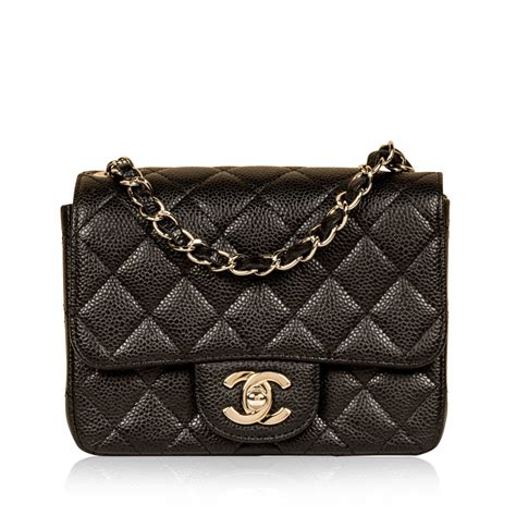 chanel classic flap bag mini black caviar|Small classic handbag, Grained calfskin & gold.